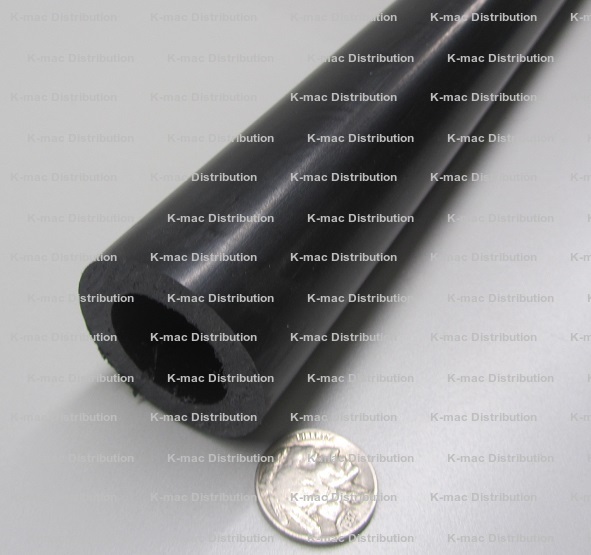 Delrin Acetal Rod - 1.25" Diameter X 6" Long - Self-Lubricating, Black, Superior Wear